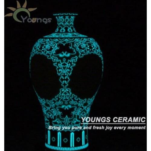 Special Jingdezhen Handmade Ceramic LUMINOUS Hollow Out Pronus Vase