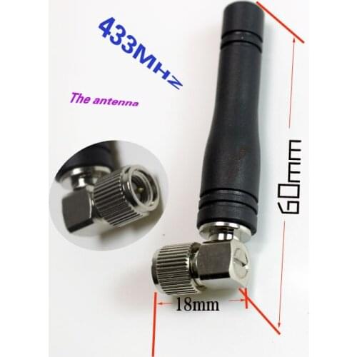 Svtkpzp 433 antenna sma elbow inner hole gold plated connectors 433 MHZ omni-directional antenna gain