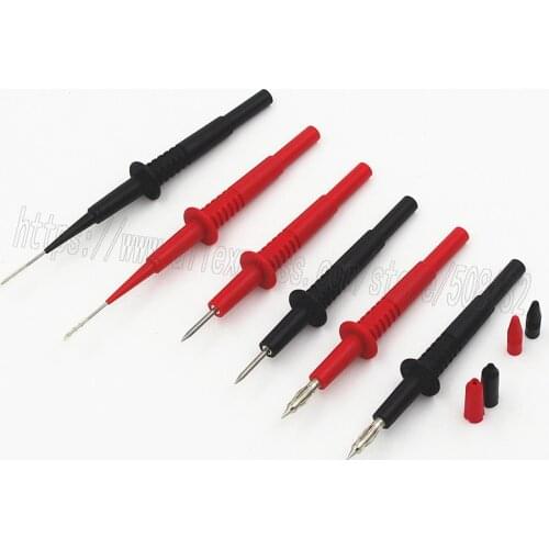 Insulation test lead Probe Pins/Lantern with 4mm standard socket connection test hook clip test probe Black /Red