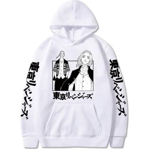 Anime Tokyo Revengers Hoodie Harajuku Manjiro Sano Ken Ryuguji Graphic Pullover for Men Sportswear Cosplay Tops Hoody