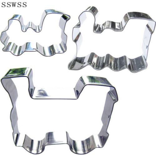 Three Different Sizes Of The Ample Power Locomotive,Cookie Cutter Baking Molds,Cake Decorating Fondant Tools