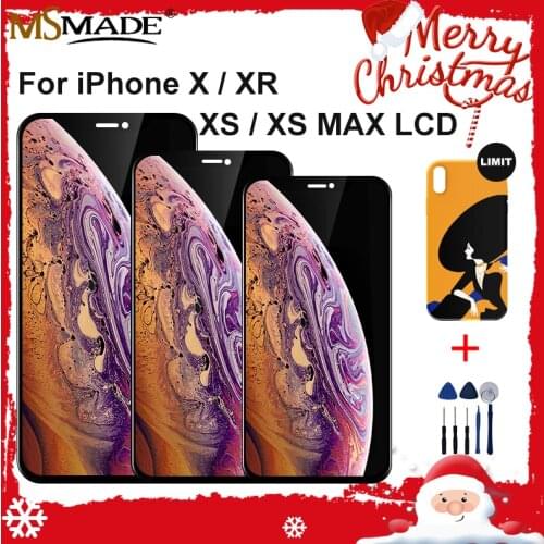 Grade AAA+++ For iPhone X XS XR XS MAX LCD With 3D Force Touch Screen Digitizer Assembly For iPhone X LCD Display No Dead Pixel