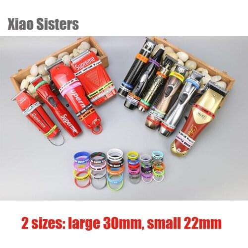 5Pcs Colorful Anti-slip Ring Trimmer Grip Push-slip Scissor Widened Fader Shock Absorber Salon Supplies