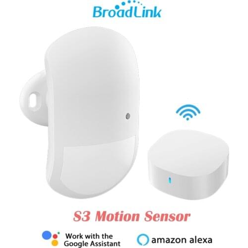 Broadlink Wireless S3 Motion Sensor Hub Anti-theft Home Security APP Alarm Push History Record Support Alexa Google Home IFTTT