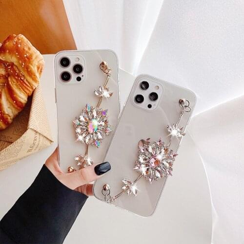 Rhinestone Case For Samsung S21 Ultra s20 S10 Plus Case Luxury Diamond clear Back Cover A51 a71 A50 a70 Note20 Ultra Note10 Case