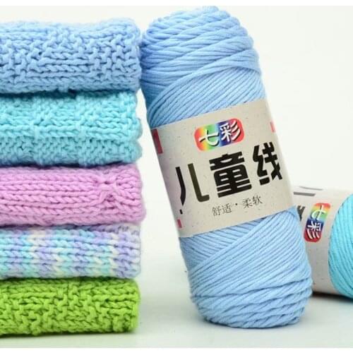 3-Piece 10-Strand Childrens Velvet Hand-Woven DIY Medium Thickness Baby Sweater Doll Knitting Yarn Wool Ball
