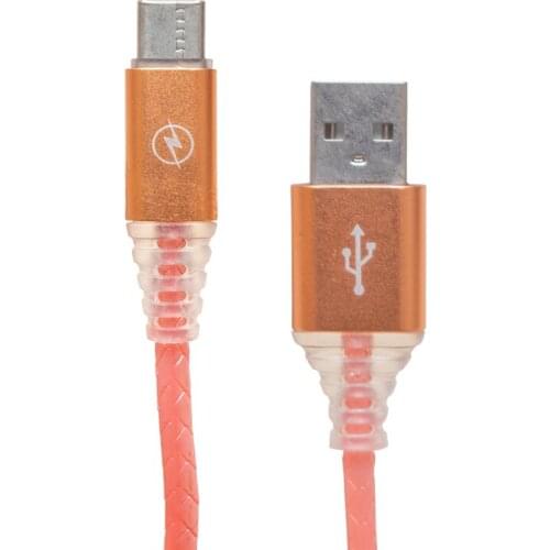 THERE 3 AMPS BRAIDED RGB ILLUMINATED TYPE-C USB DATA CABLE 1 METRE