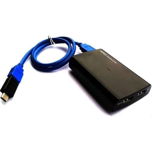 EzCAP266 1080P@60fps USB3.0 UVC Video capture card, convert HDMI to USB3.0/type-c with Mic, HDMI 4K 30 input live streaming