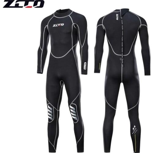 3mm Men Women Flocking Scuba Diving Wetsuit Neoprene Winter Fleece Lining Snorkeling Diving Spearfishing