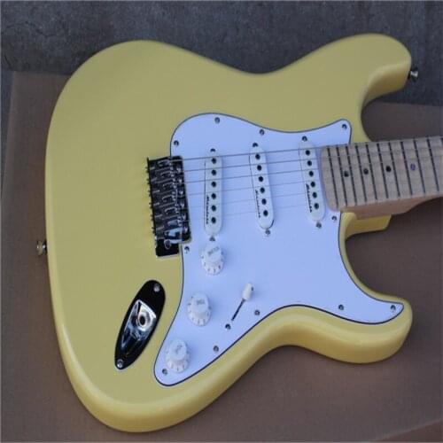 Classic 6 string electric guitar can be customized groove finger plate