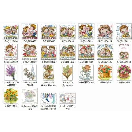 Lovely animals 6 Counted Cross Stitch 11CT 14CT 18CT DIY Chinese Cross Stitch Kits Embroidery Needlework Sets