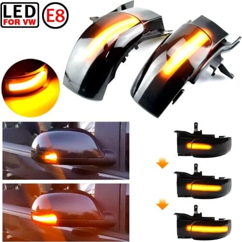 Pair LED Side Rearview Mirror Indicator Light Turn Signal Lights Lamp for Volkswagen VW Touran 2003-2010 2004 2005 2006 2009