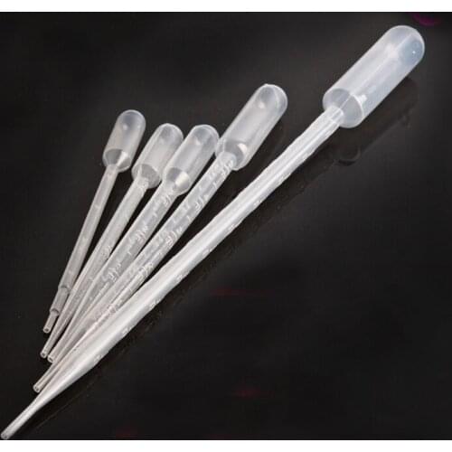 1000pcs/Pack Plastic Pipettes Disposable Graduated Pasteur Pipette Dropper Polyethylene Makeup Laboratory Tools