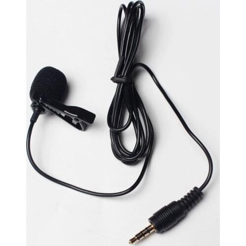 1.45m Mini Portable Microphone Condenser Clip-on Lapel Lavalier Mic Wired Mikrofon/Microphone For Phone For Laptop