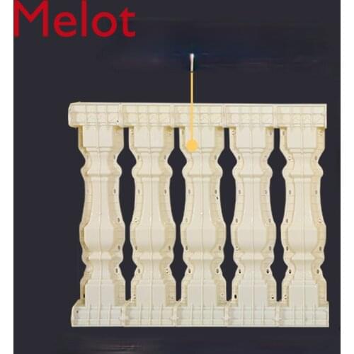 Roman Column Railing Mold Balcony Fence Vase Column Cement Pillar Handrail European Style Villa Cast-in-Place Fence Model