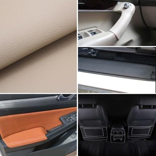 Car Steering Wheel Door Handle Armrest Dashboard Panel Seat Handle Whole Piece Microfiber Leather Protective Cover 1.38*0.5M