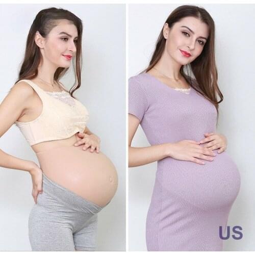 Silicone Artificial Cloth Bag Belly Fake Pregnancy Maternity Props Actor Makeup Baby Belly Pregnant Woman Prosthesis Belly
