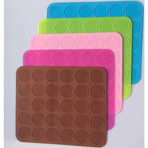 Silicone DIY Cake Baking Mat 30 Cavity Pastry Cake Macaron Mat Oven Baking Mould Sheet Pad Tray Sheet Kitchen Tools