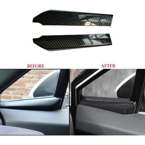 Car Styling A Pillar Trim Triangle Cover Decoration Strip Covers 2pcs For Toyota CH-R CHR 2018 2019