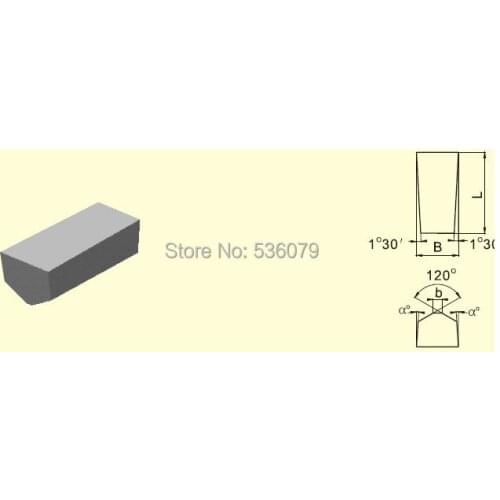 10pcs JCQ5.5 carbide inserts, YT15 material, one box contains 10pcs, used for cut-off tools