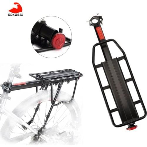 KoKossi 1Pcs Bike Rack Aluminum Alloy 50KG Luggage Rear Carrier Trunk for Bicycles MTB Bike Rear Shelf Cycling Bicycle Racks