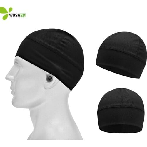 WOSAWE Breathable Mesh Cycling Helmet Inner Caps Anti-Sweat Hat Thin Bicycle Bike Racing Ski Under Helmet Lining Caps Unisex