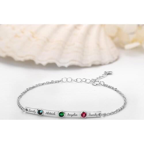 Szjinao Customized Bracelet Natural Stones Charm 3 Gemstones Bracelets For Women Handmade Silver 925 jewelry Bead Dropshipping