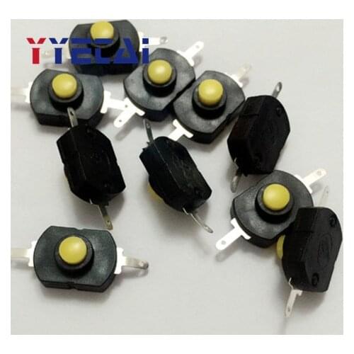 10PCS Power button switch micro-button flashlight button switch on and off YT-1813-DF flat Pin DD