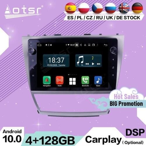 128G Carplay Multimedia Stereo Android For Toyota Camry 2006 2007 2008 2009 2010 2011 GPS Navi Auto Car Radio Receiver Head Unit
