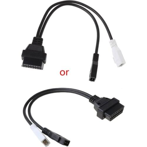 2X2 To 16 Pin Female OBD2 Diagnostic Connector Adaptor Cable For VAG 781B