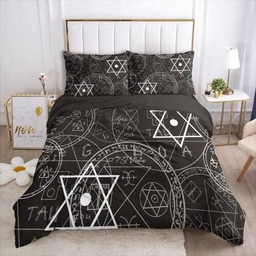 3D Magic Bedding set Duvet cover set Quilt covers Comforter case Pillowcase King Queen Full Twin Size Bed Linen Home Textile