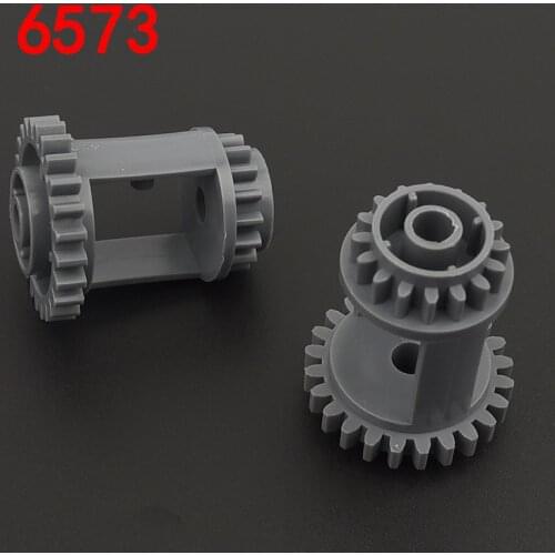 5PCS 6573 Gear Differential, 24-16 Teeth Building Block Bricks Accessories Compatible Assemble Parts MOC DIY Education Toys