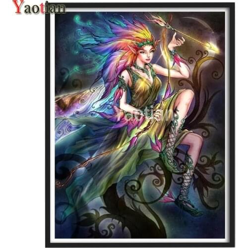NEW Hot Sale Diamond Painting Butterfly Elf Girl Full Square/Round Diamond Embroidery Picture Of Rhinestones Diamond Mosaic Sale