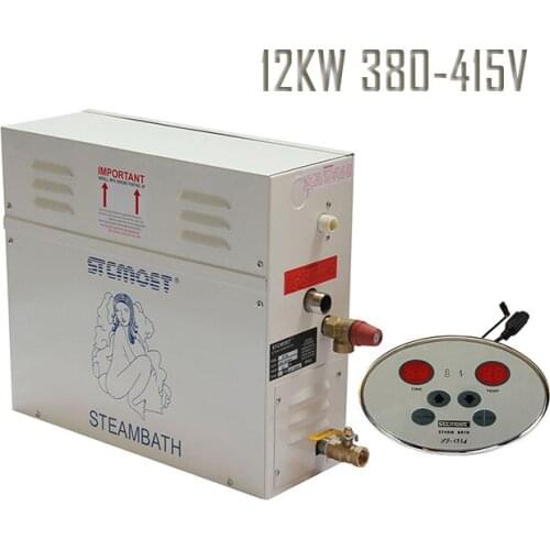 Free shipping Ecnomic type 12KW 380-415V SAUNA STEAMER Bath GENERATOR HOME SPA SHOWER