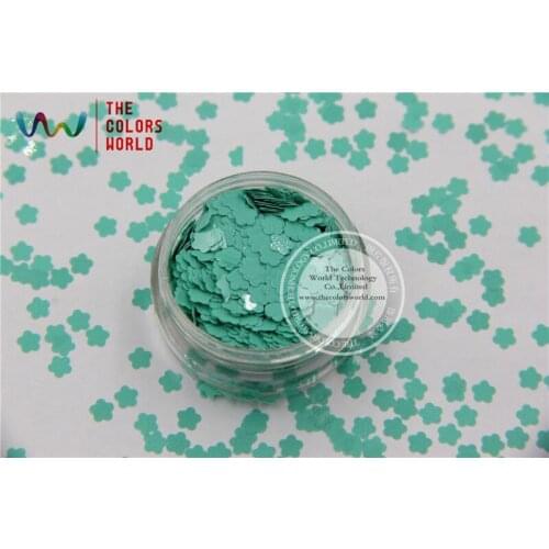 TCH311 4.0 MM Size Solvent Resistant Mate Colors Flower shape glitter for nail polish,nail art or other DIY decoration