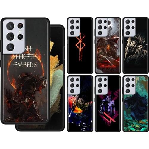 Case For Samsung Galaxy S21 S20 UltrA S21 S20 FE S10 S9 S8 Plus S7 Edge S10Lite S10e Shell Cover Silicone Berserk Guts Anime