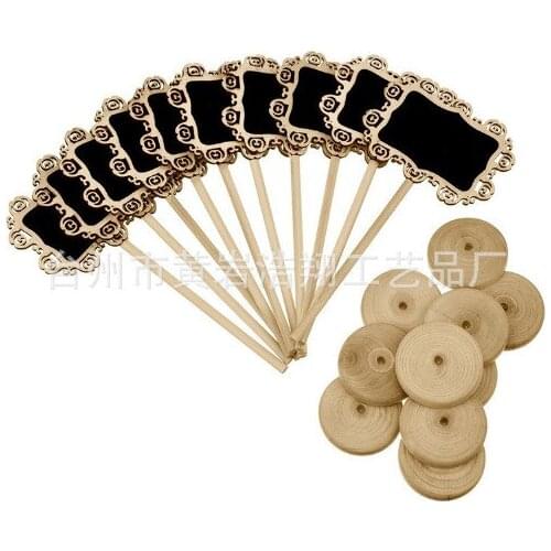 Hollow lace shaped blackboard wooden handicraft blackboard wedding party decoration ornaments 170813