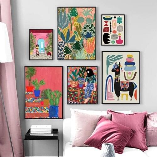 Home Decoration Multicolored Abstract Garden Canvas Paintings HD Prints Wall Art Poster Modular Living Room No Framed Pictures