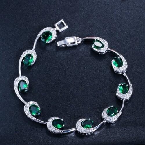 Elegant Fashion Charm Half Cloud Shaped Crystal Zircon Bracelets for Women