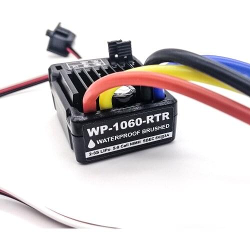 RC 1pcs Original HobbyWing QuicRun 1060 60A Brushed Electronic Speed Controller ESC For 1:10 RC Car Waterproof For RC Car no box