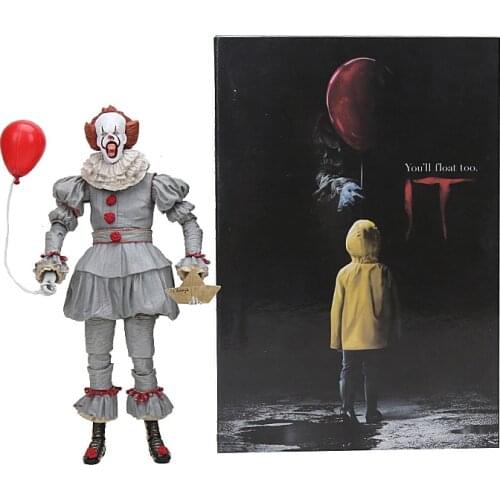 NECA Pennywise Stephen Kings It Pennywise Joker clown neca predator neca alien Joker Figure Toys Dolls 18cm
