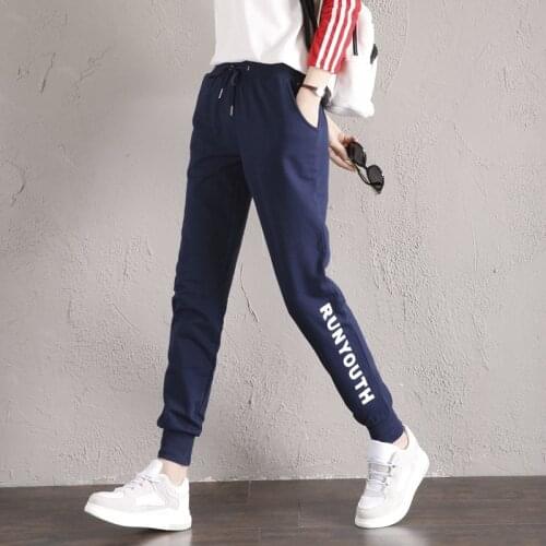 Cotton Sweatpants Jogging Spring Autumn Femme Pantalon Loungewear Trousers Sports Casual Harem Pants Women Sweat Ropa Mujer 2021