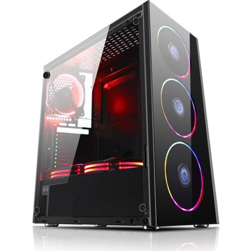 Wholesale mini pc parts suppliers gaming desktop calculator E5-2660 LED 16GB HDD SSD GTX 1060 6GB GPU VGA computer