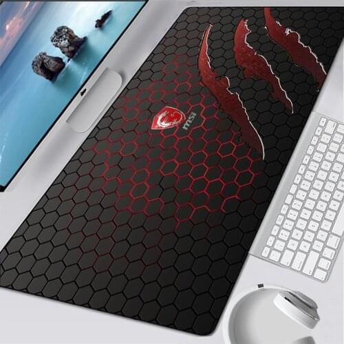 90x40cm Msi Mousepad Boy Gift Gaming Mouse Pad Carpet Pc Computer Gamer Accessories Large Mat Kawaii Laptop Desk Protector Pads