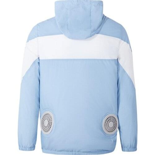 Outdoor Hiking Fishing Jacket Men Air Condition Clothes Electrical Cooling Vest Jacket Summer Sun-Proof Heat Stroke Clothes