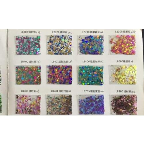 Wholesale Lowest Price 500Gram/36.44euro bag glitter sequins points dot mix glitter craft holographic glitter new 100-352
