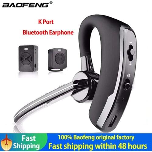Baofeng wireless walkie-talkie K port Bluetooth ptt headset microphone headset adapter Baofeng UV-5R UV-82 universal headset