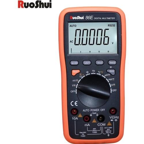 Professional Digital Multimeter True RMS NCV Current Ohm Hz AC/DC Transistor Voltmeter Capacitance Resistance Tester Multimetro