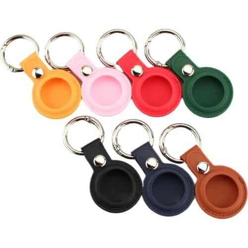 For Apple Airtags Cases Shockproof Protective Cover PU Leather Case Location Tracker Protector for AirTags Tracking Accessories