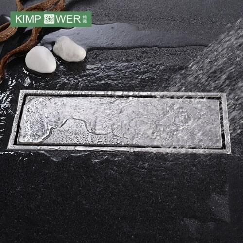 Tile Insert Rectangle Floor Waste Grates Bathroom Shower Drain Floor Drain Antique Filtro Ducha Drain Hair Invisible